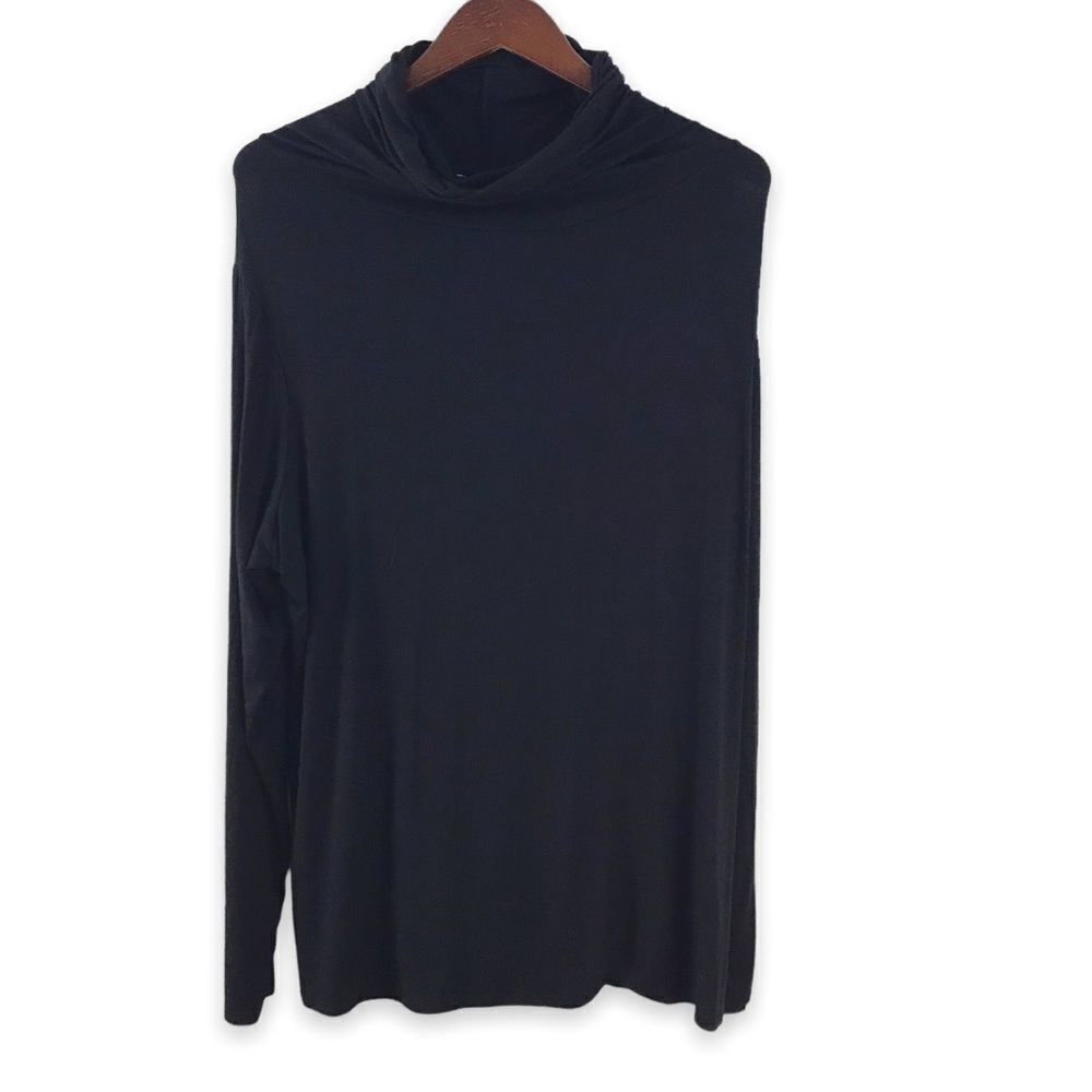 Inner Beauty black turtleneck with built-in mask‎ size 1X